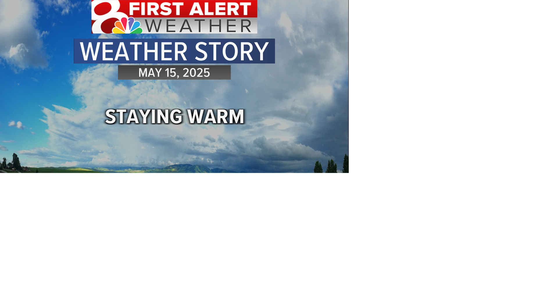 Forecast: Warm temperatures continue to end the week | Weather | komu.com