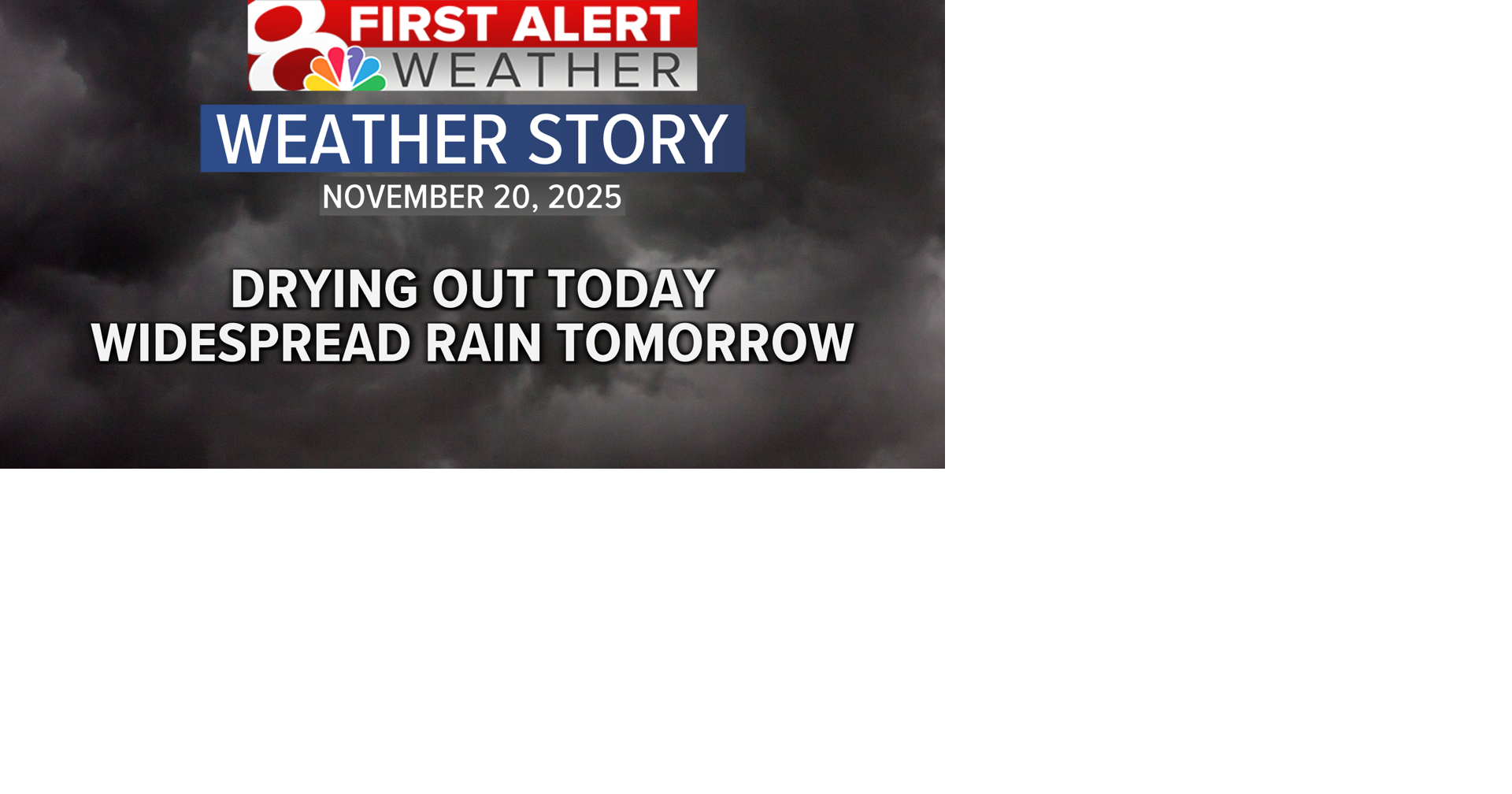 Forecast: Drying out this afternoon, with rain chances returning ...