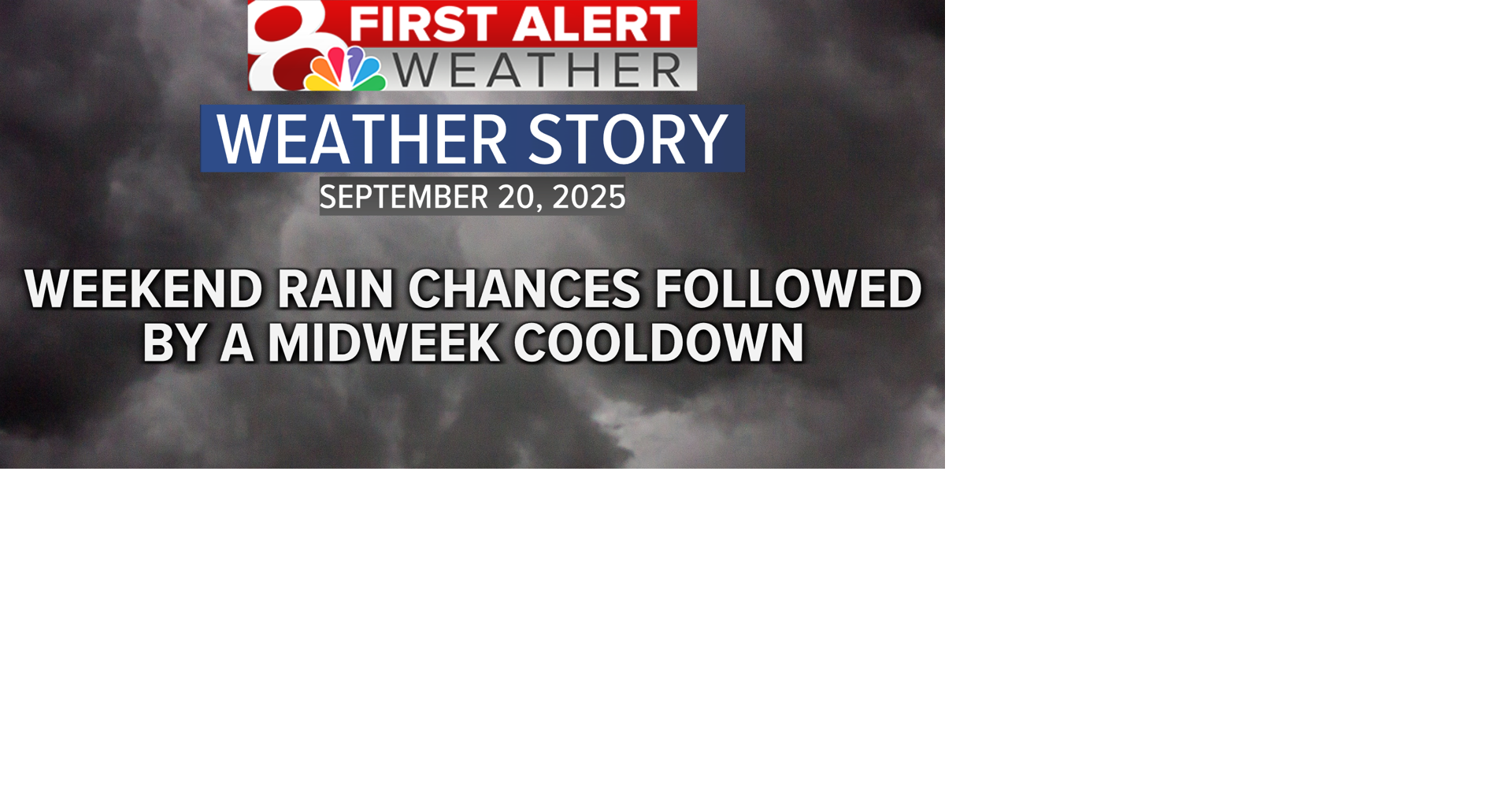 Weekend rain chances, followed by a midweek cool down | Weather | komu.com