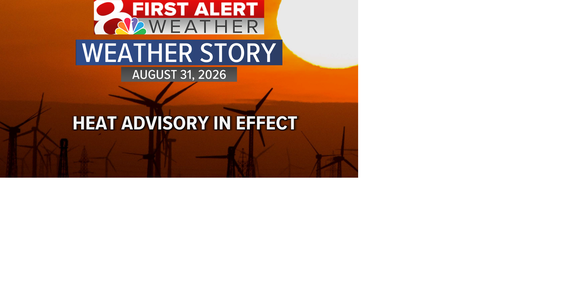 Forecast: A late summer heat wave, not as humid Kesley Kobielusz, KOMU 8 First Alert Meteorologist Aug 31, 2026 5 hrs ago