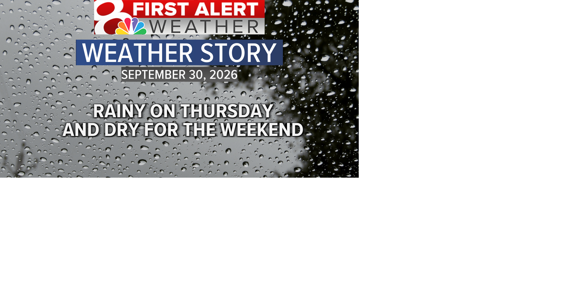 Forecast: Widespread rain expected on Thursday