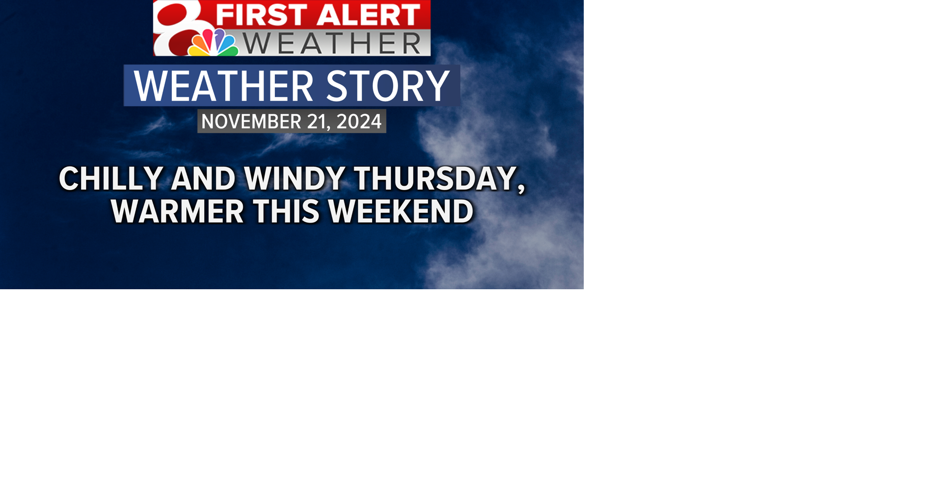 Forecast: Windy and chilly Thursday, warmer this weekend | Weather ...
