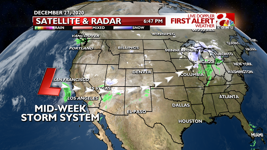 Forecast Tracking rain and snow to end 2020 Weather