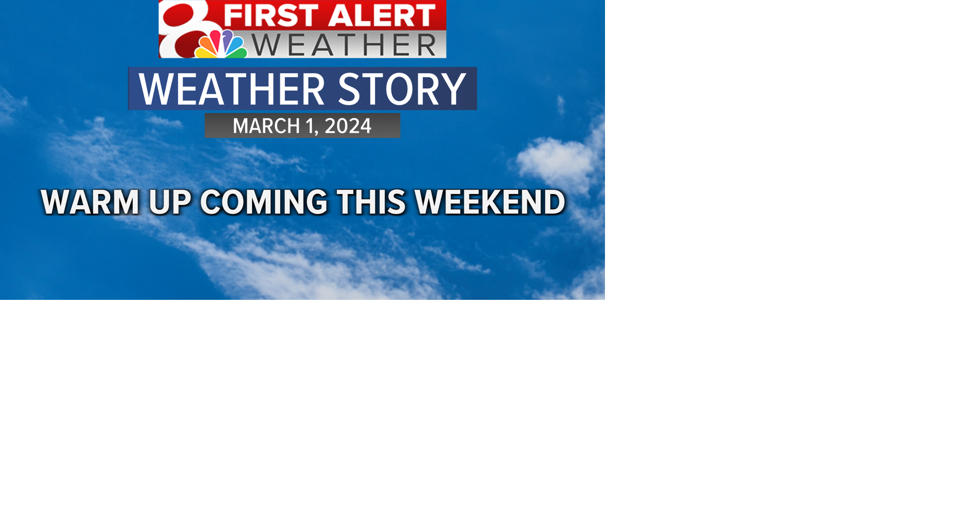 Forecast: Warming Up for the Weekend | Weather | komu.com