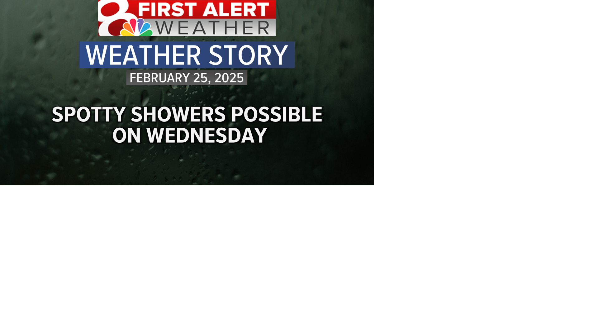 Forecast: Staying mild with spotty showers possible on Wednesday ...