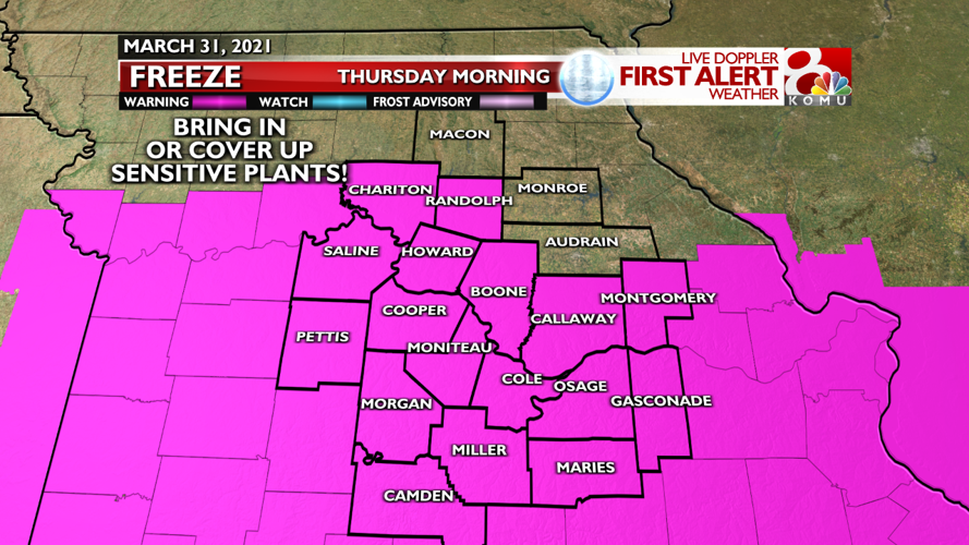 Forecast: Red Flag Warnings issued again, freeze warning tonight ...