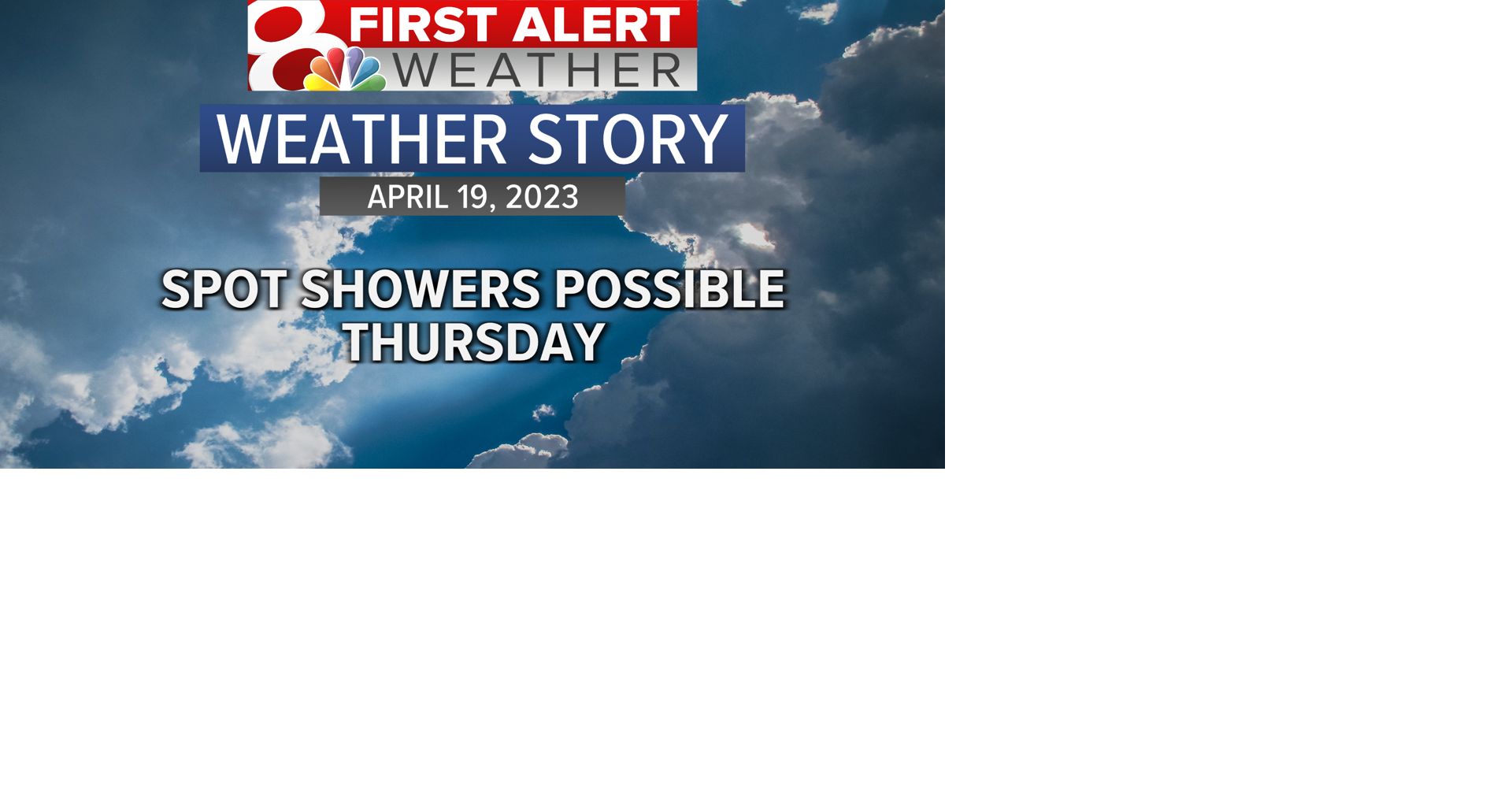 Forecast: The last day of dry and warm temperatures for the week ...