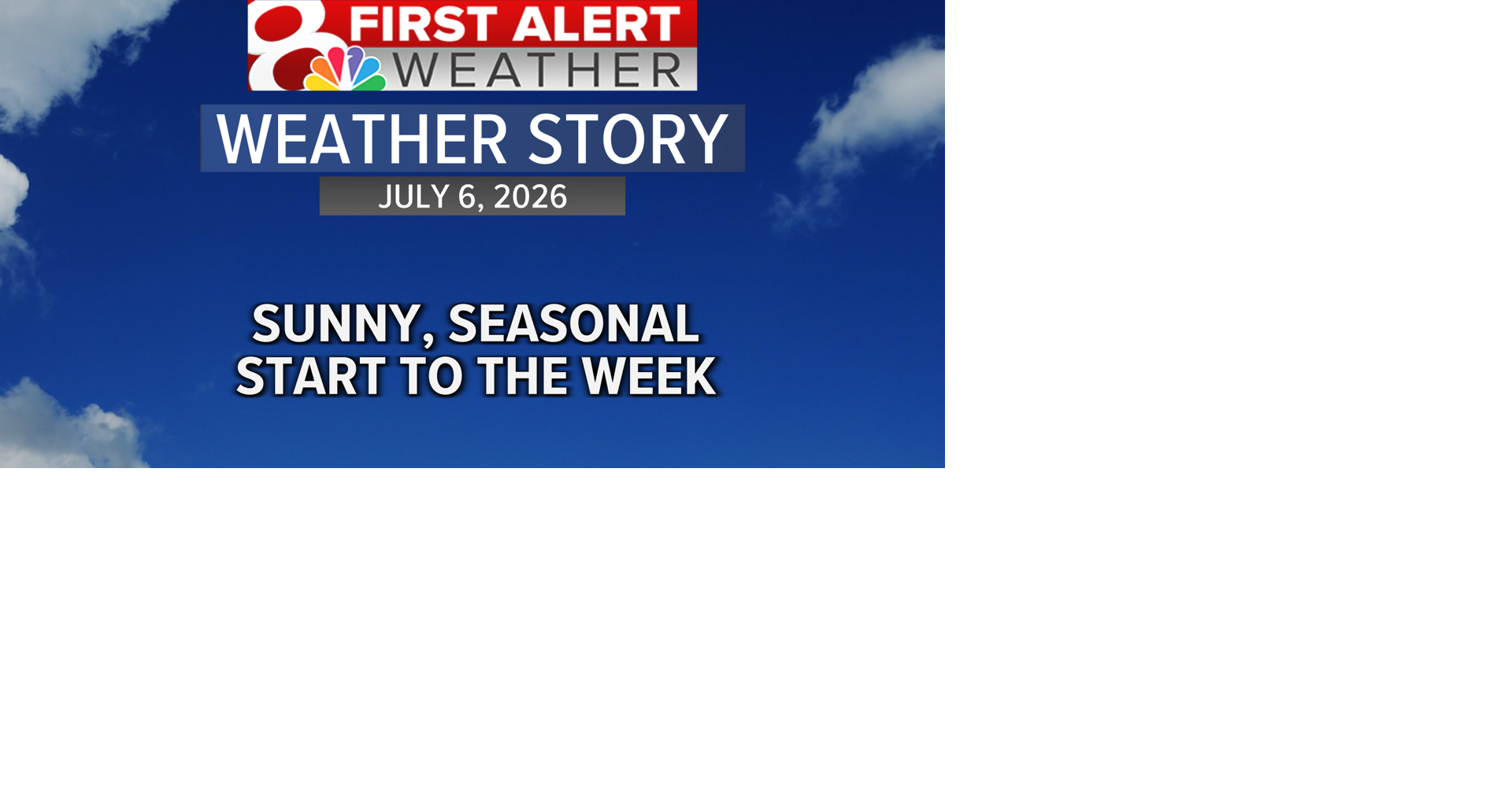 Forecast: Not as humid as last week, isolated storms possible Thursday
