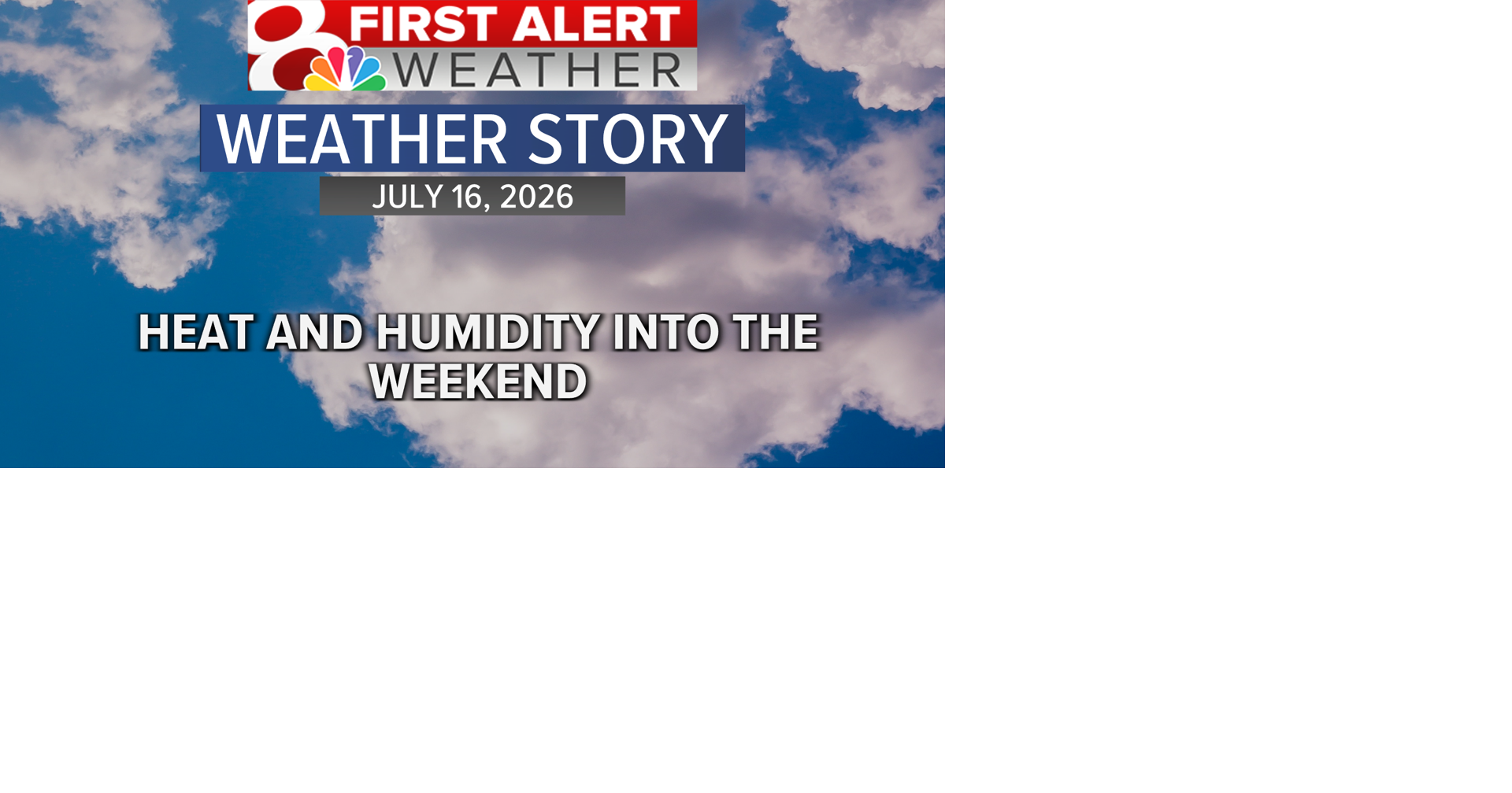 Forecast: Evening showers exit, humidity and heat the story of the weekend