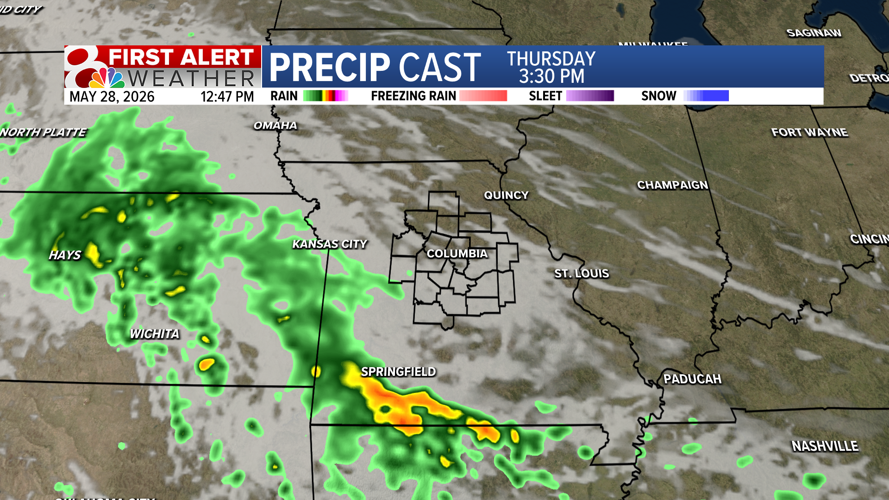 Forecast: Warm and humid Thursday, with isolated showers Friday ...