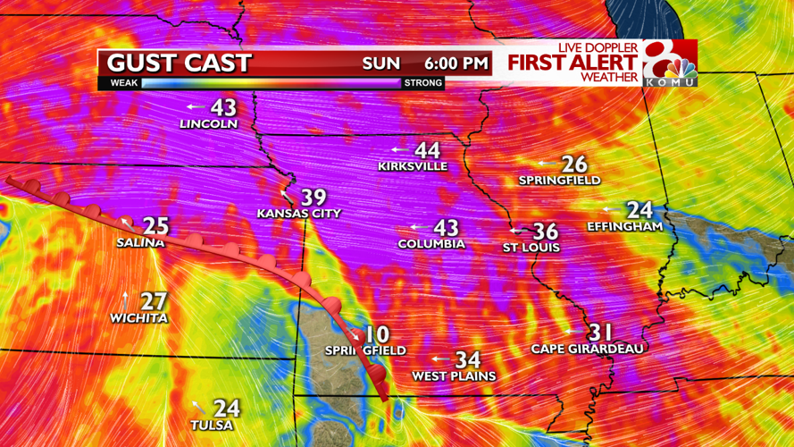 Forecast: Rainy & windy end to the weekend | Weather | komu.com