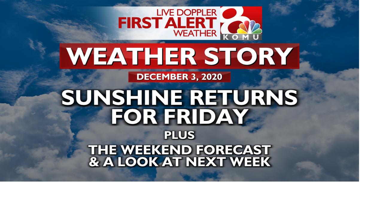 Forecast: Sunshine returns for the weekend | Weather | komu.com