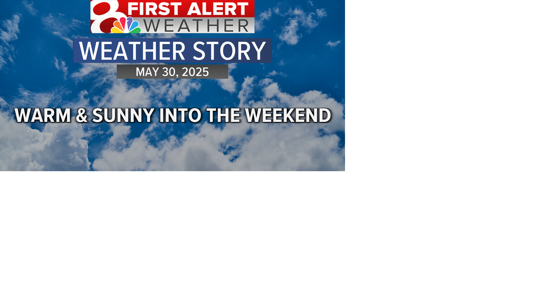 Forecast: Sunny and warmer into the weekend | Weather | komu.com