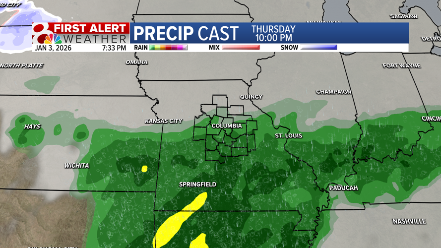 Forecast: Warming up before late week rain chances | Weather | komu.com
