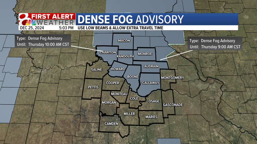 Forecast: A dense fog advisory through Thursday morning | Weather ...