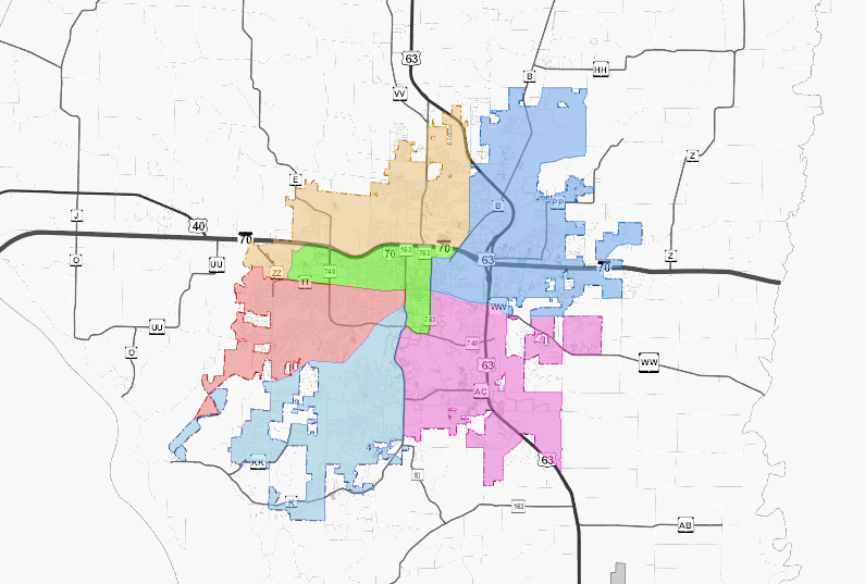 Columbia Mo Ward Map First Woman Elected To Hold Second Ward Columbia City Council Seat In More  Than 30 Years | Elections | Komu.com