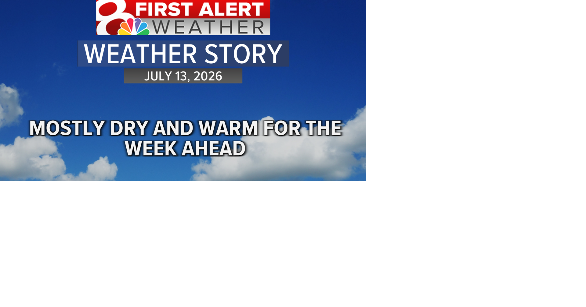Forecast: Temperatures gradually increase through much of the week