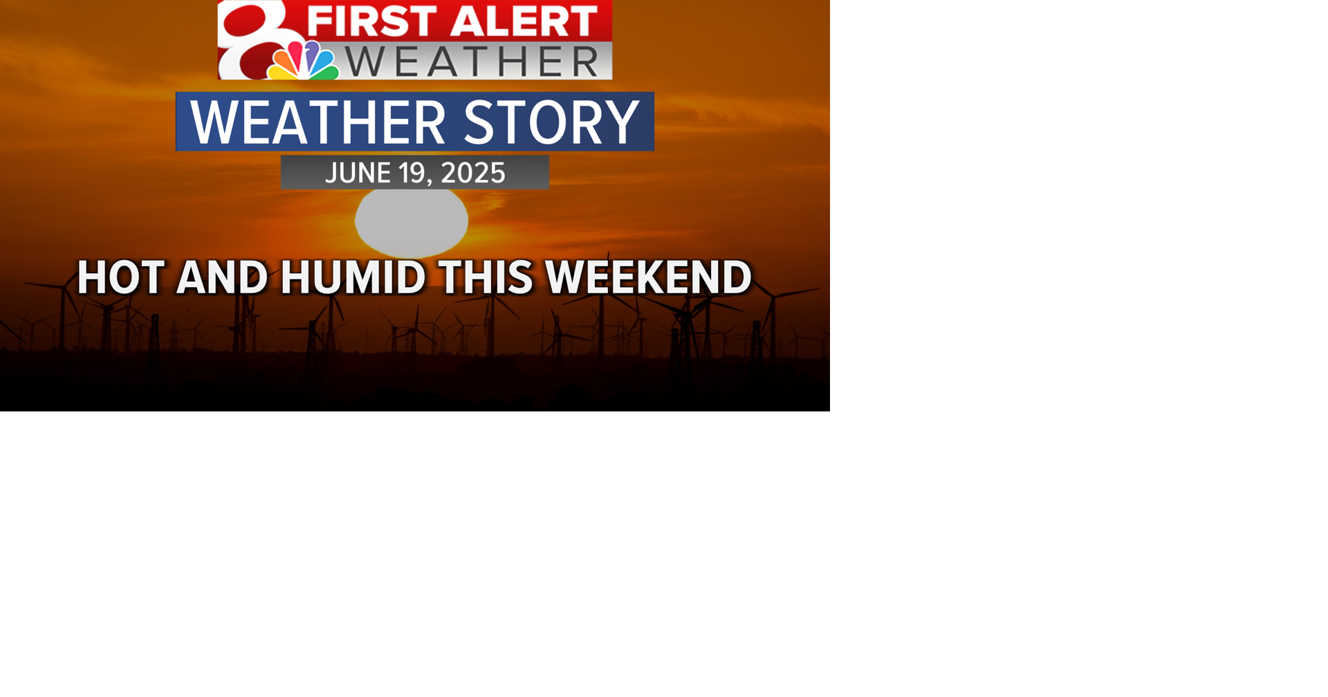 Forecast: Sunny, hot and humid heading into the weekend | Weather ...