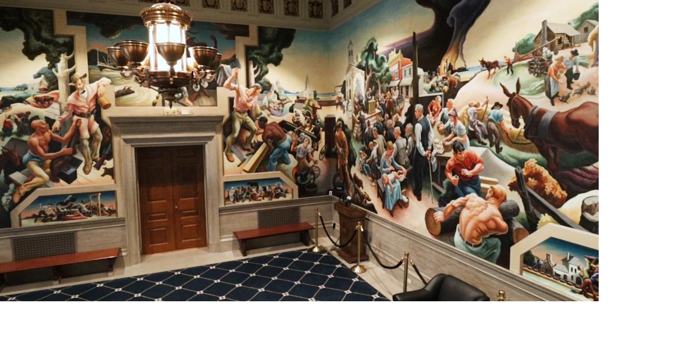 Artwork at the Missouri State Capitol takes viewers on a journey through time