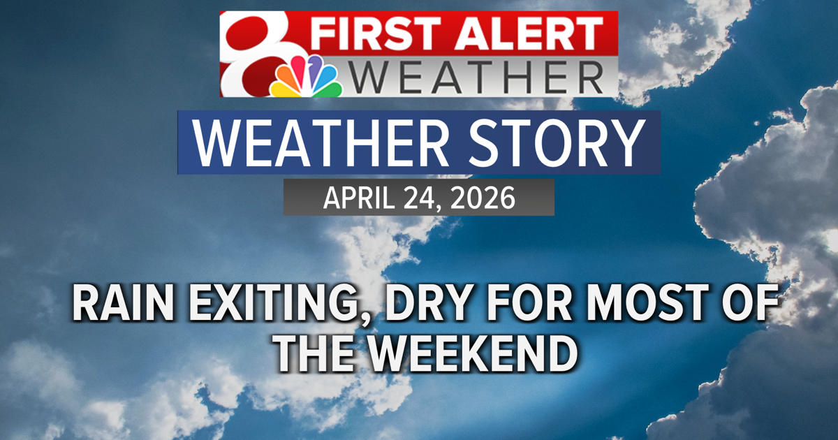 Sense Stream Weather Forecast: Rain exits this morning, drier for the weekend | Weather ...