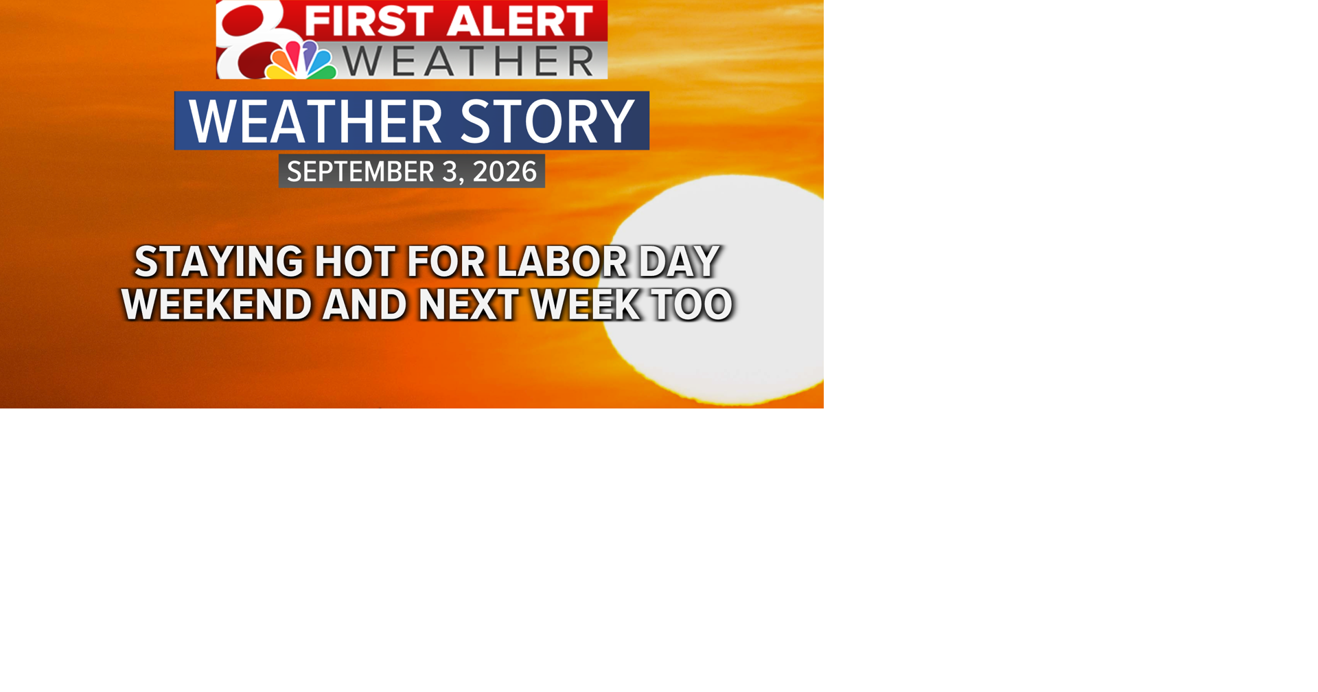 The heat isn't going away anytime soon, trends are just as warm for next week