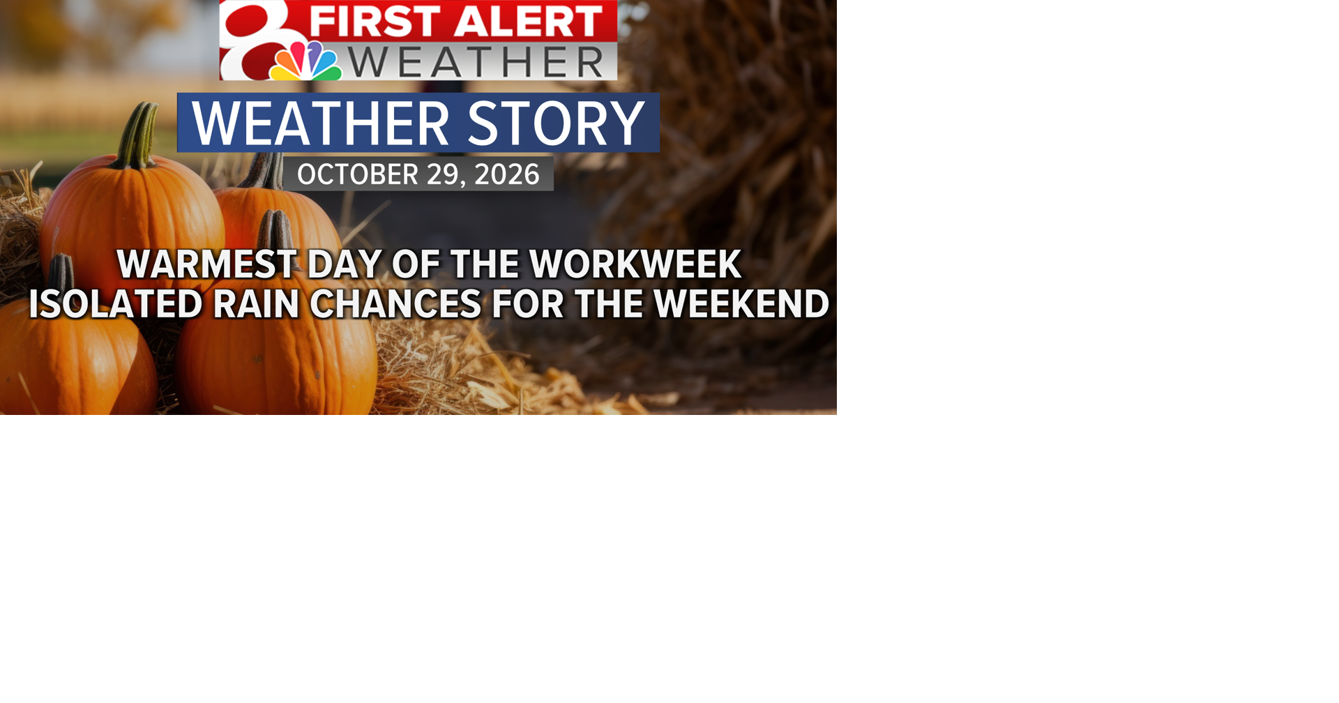 Forecast: A not so spooky Halloween forecast