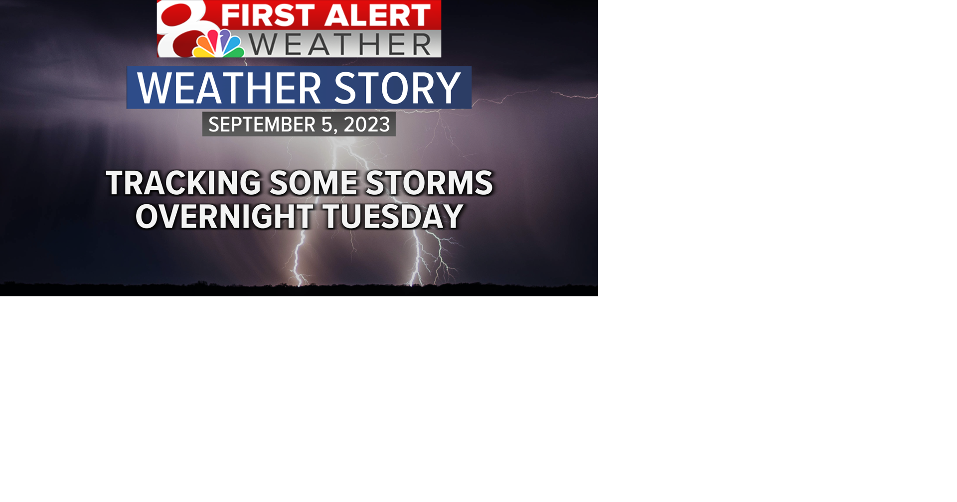 Forecast: Storms Tuesday night, cooler for the rest of the week ...