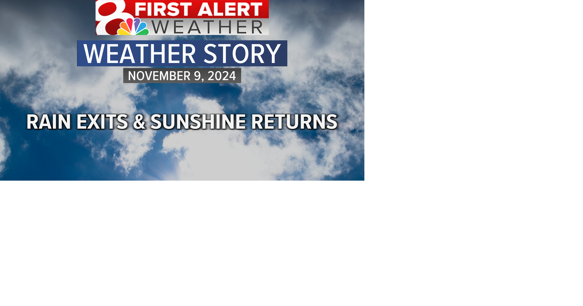 Forecast: Sunshine returns for Sunday with seasonal temps | Weather ...
