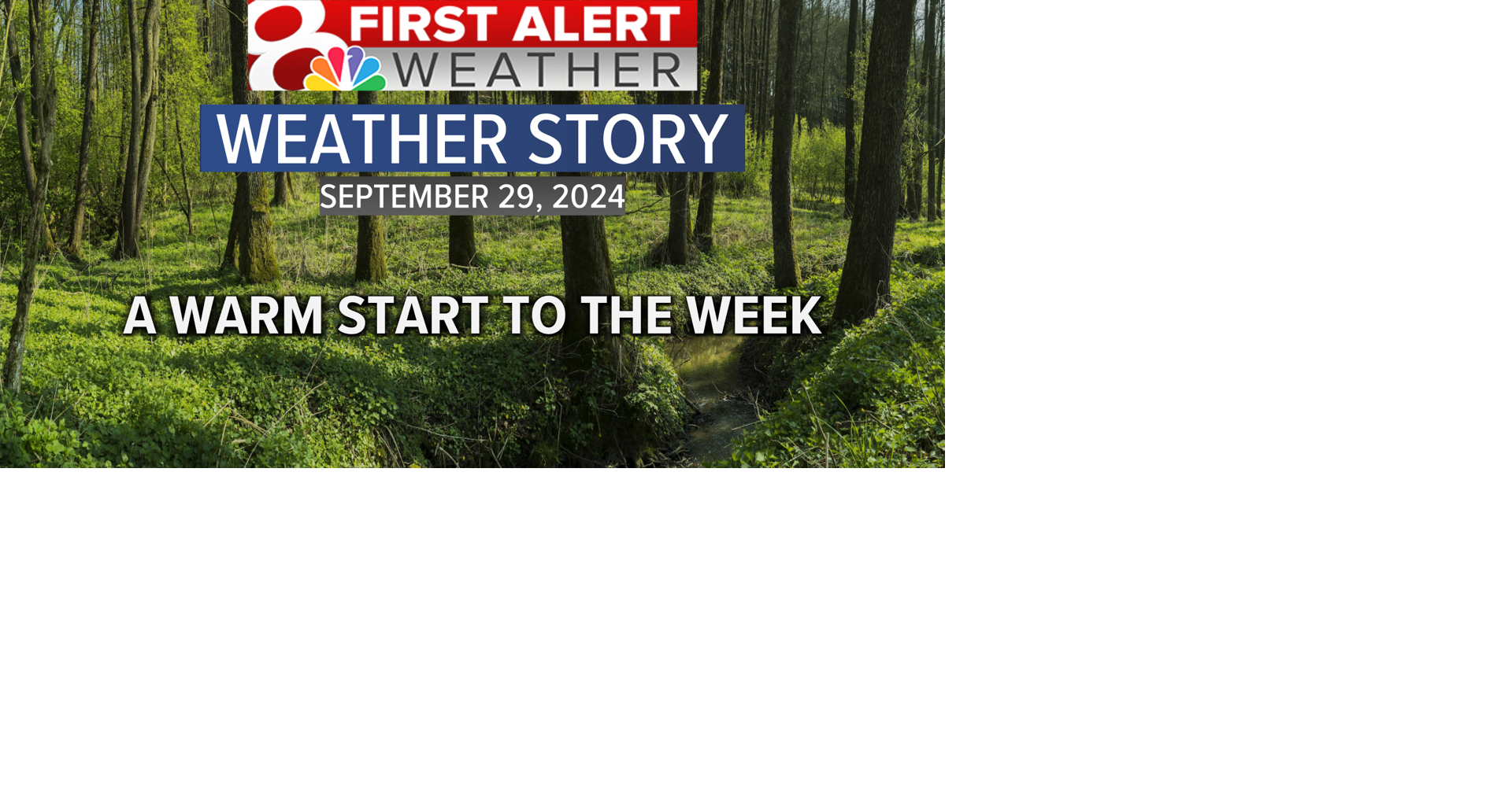 Forecast: A warm start to the week | Weather | komu.com