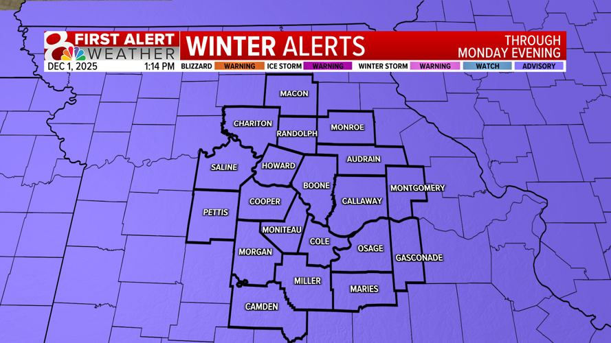 First Alert Weather Day: Snow to impact Monday evening commute ...
