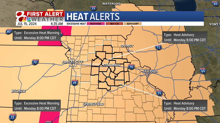 Dangerous heat for Missouri on Monday | Weather | komu.com
