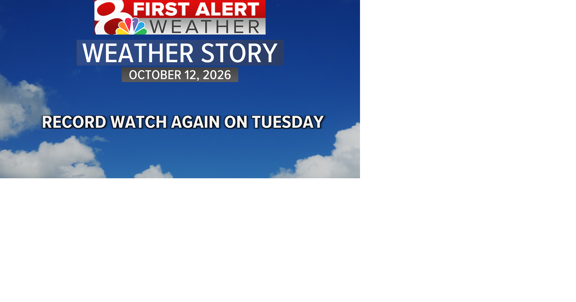 Forecast: Another day of summer-like temps in October