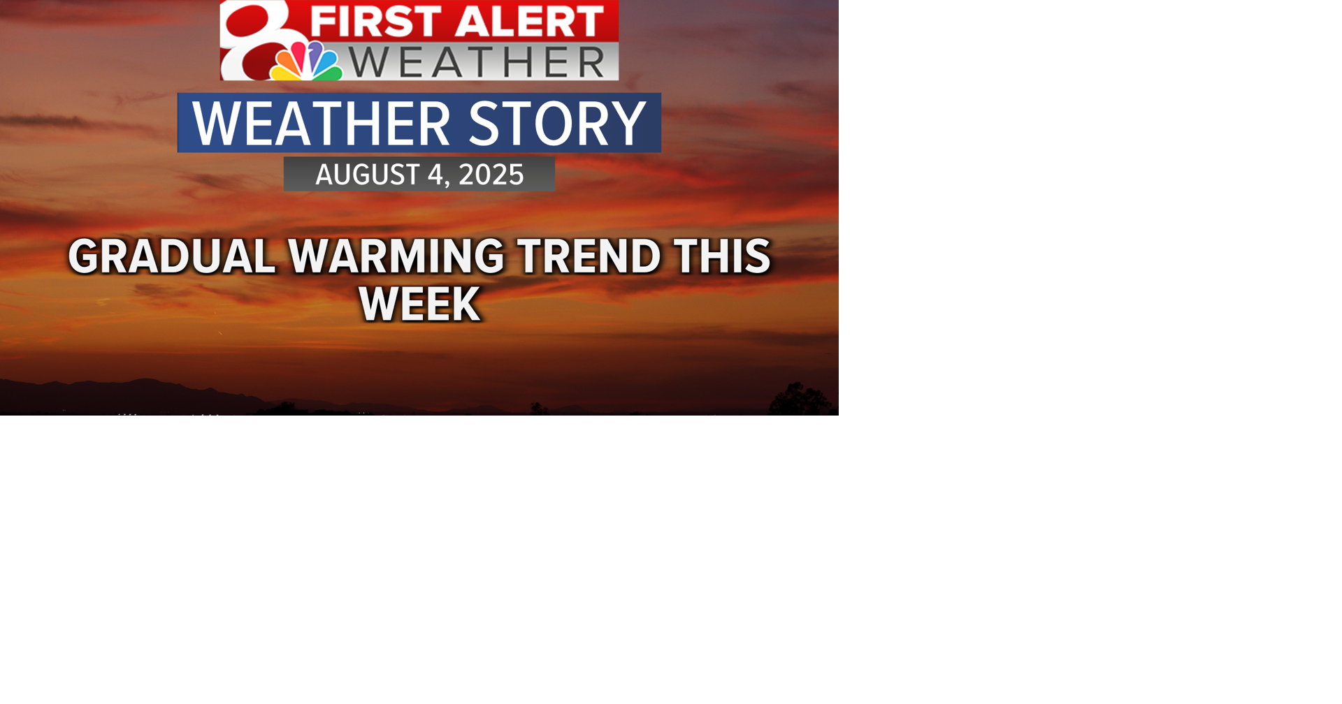 Gradual warming trend this week, little rain chances | Weather | komu.com