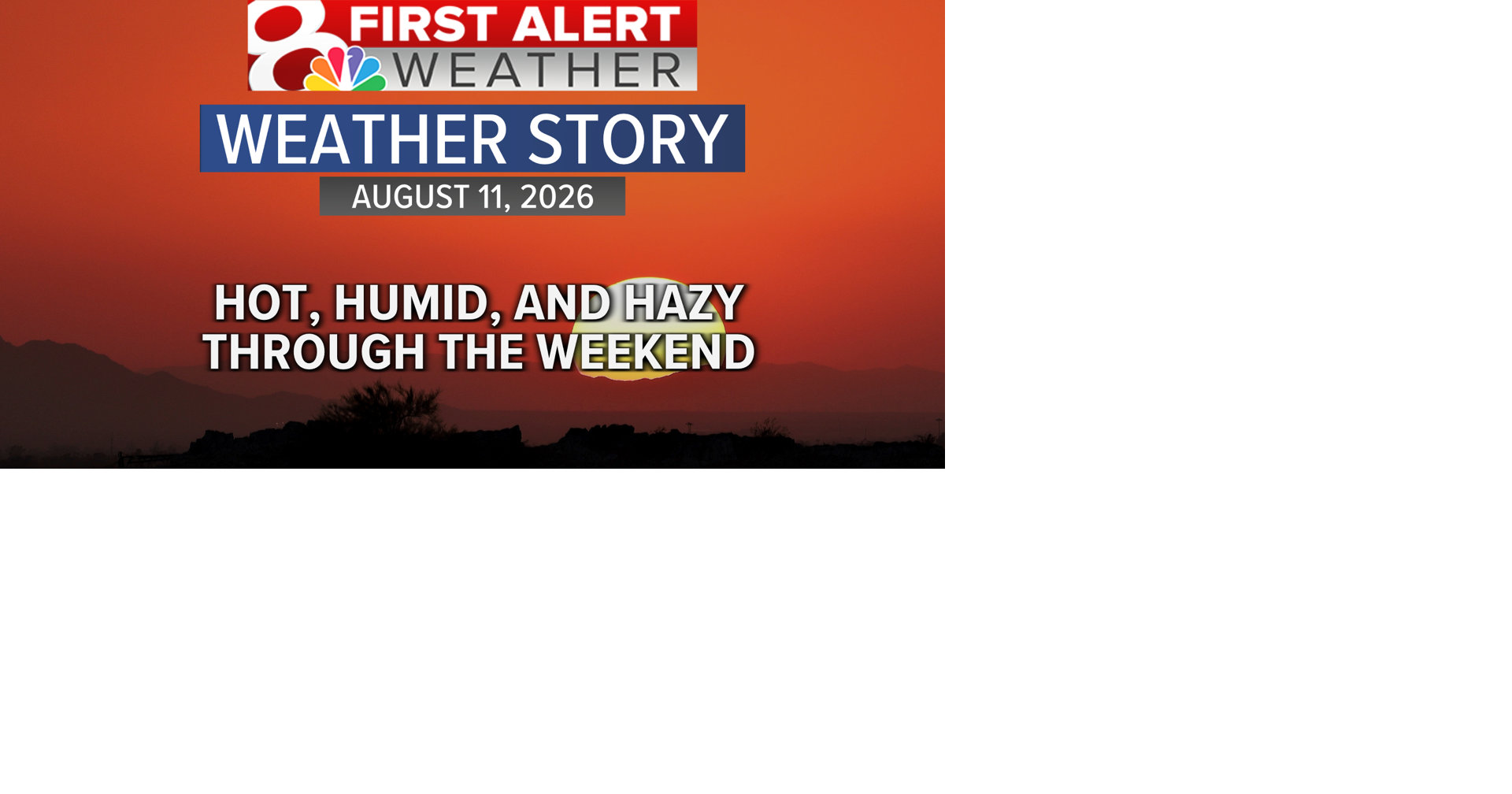 Forecast: Daily heat index values in the triple digits