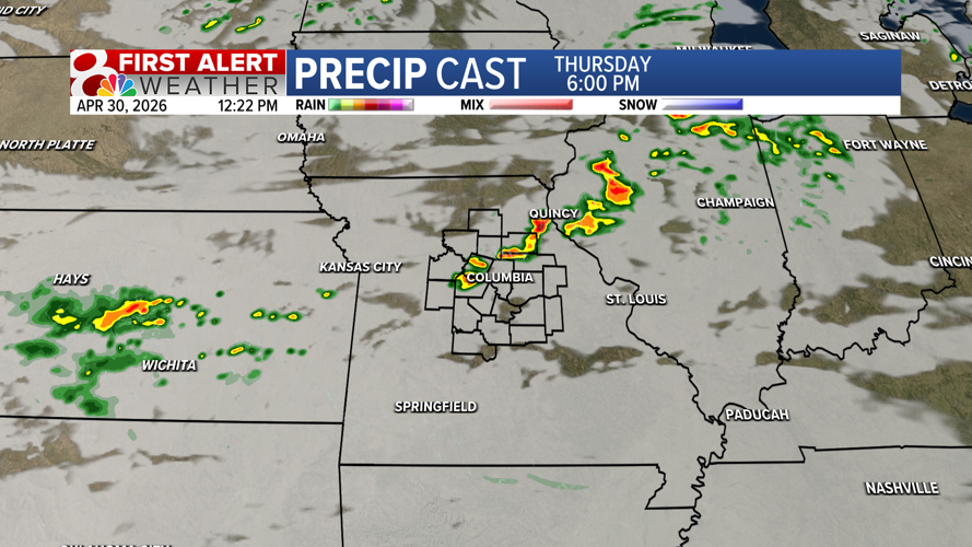 Forecast: Isolated showers with some thunder possible Thursday ...