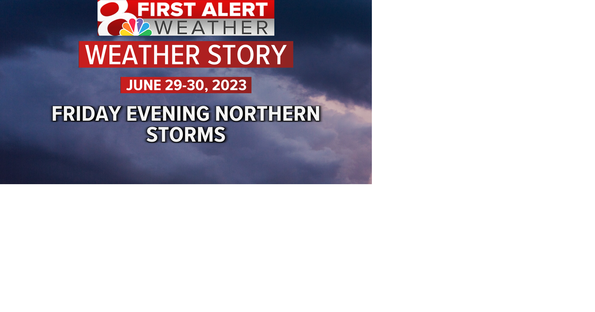 Forecast Strong to Severe Storms Possible Friday Evening Weather