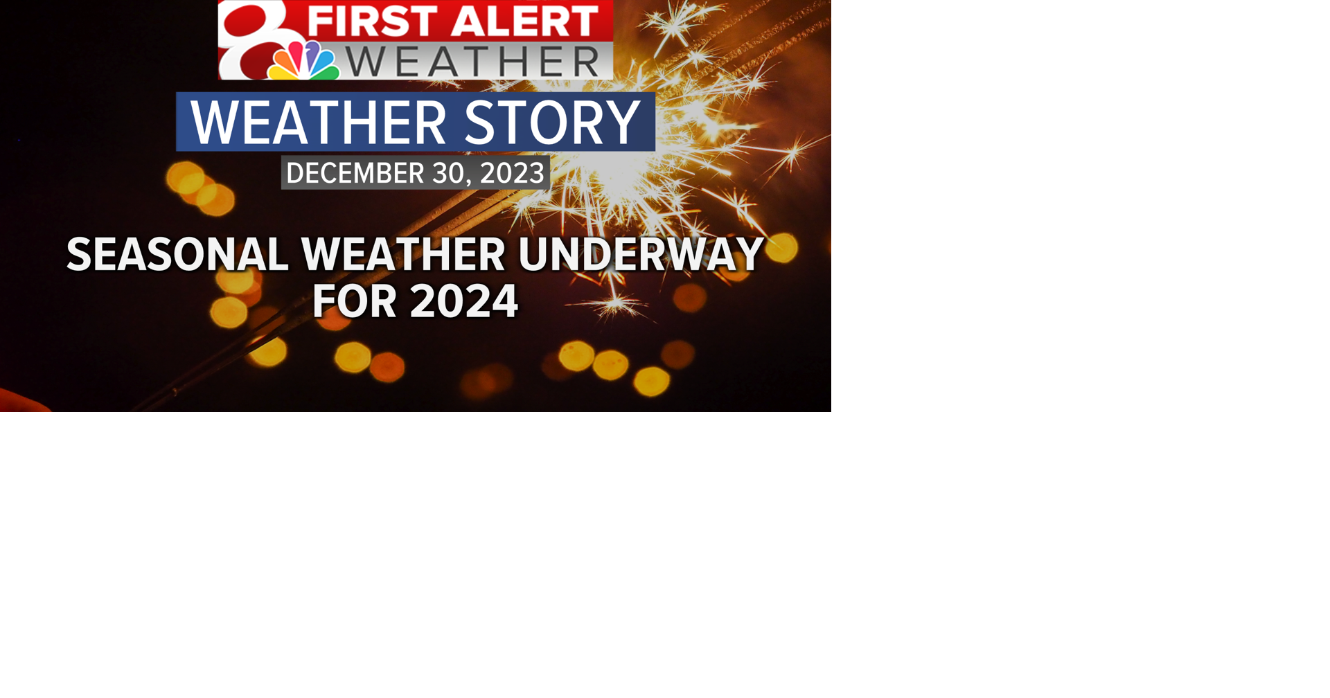Forecast: Temperatures stay warm as we head into the New Year ...