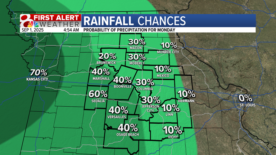 Forecast: Rain chances return, another cool down late next week ...