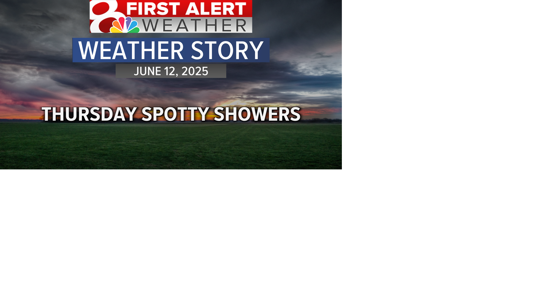 Forecast: Spotty showers possible Thursday, more scattered on Friday ...