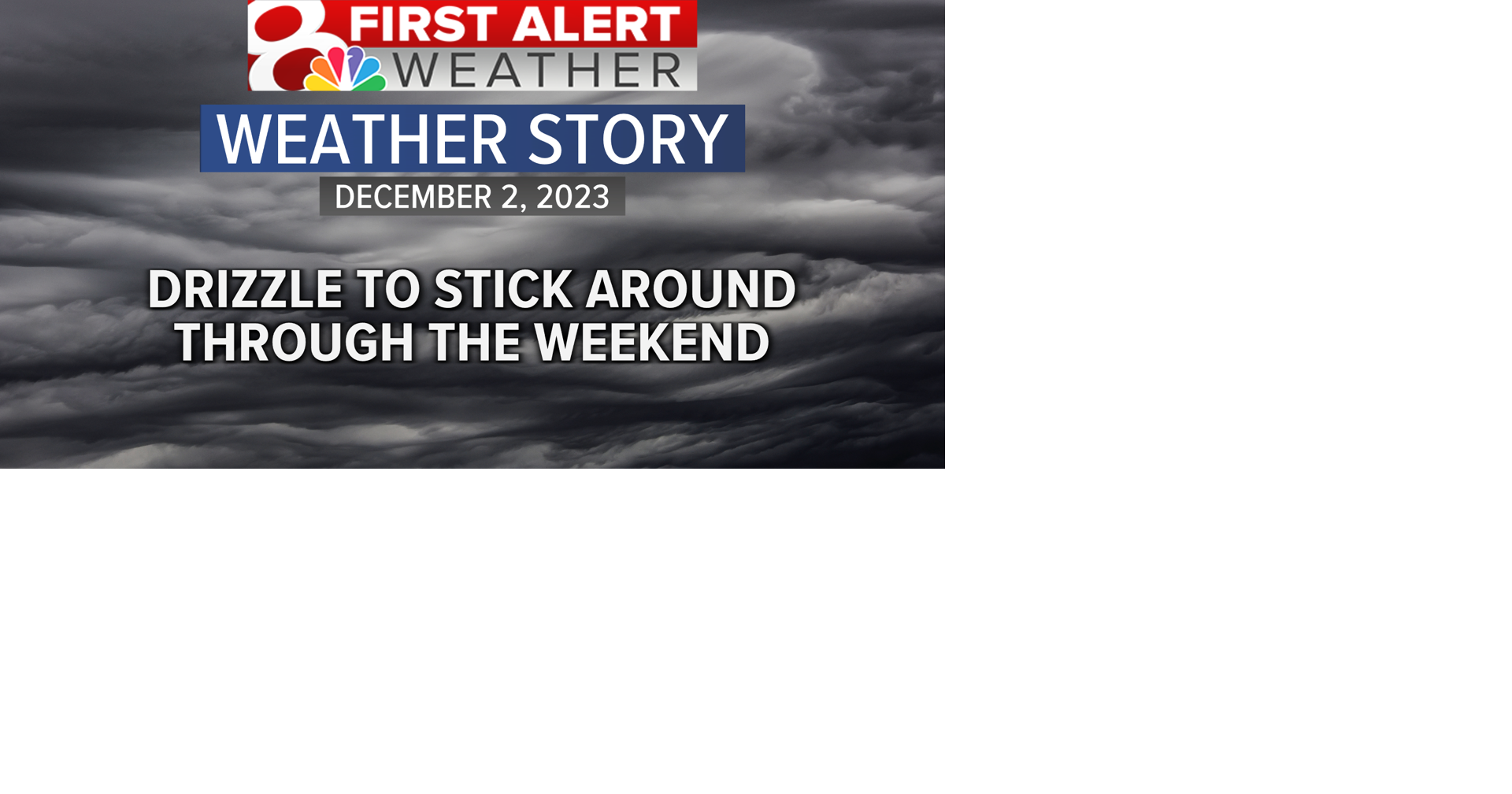 Forecast: Light rain chances to stick through the weekend | Weather ...