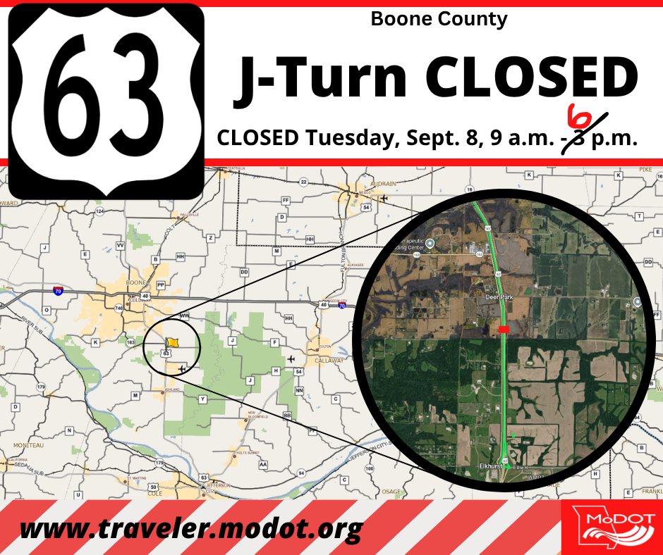 U.S. 63 J-turn near Ashland closed until 6 p.m. Tuesday | Traffic