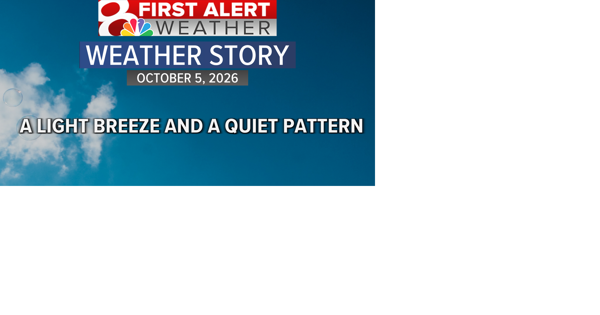Forecast: Staying dry with a warming trend this week