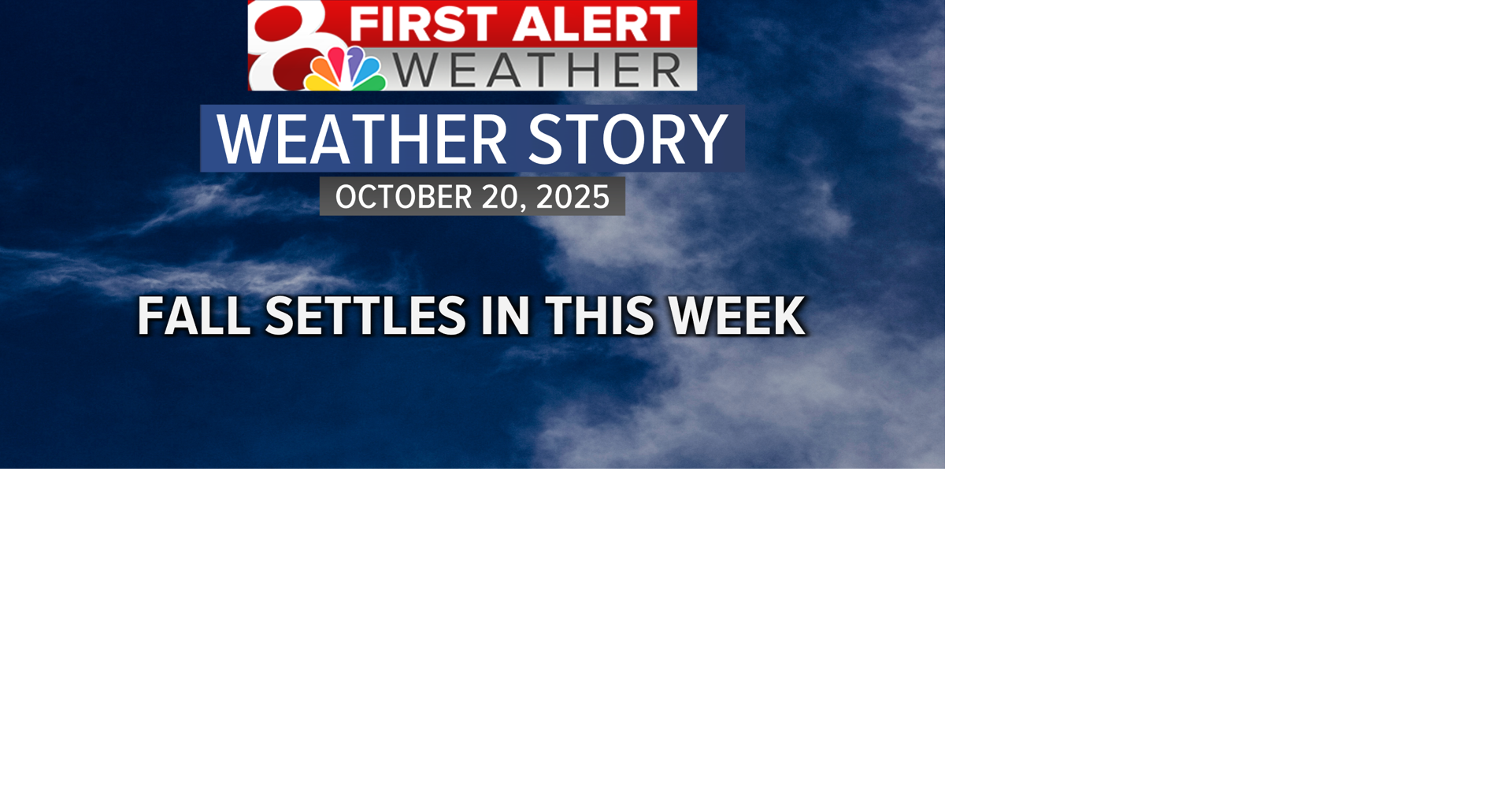 Forecast: Fall settles in for the week | Weather | komu.com
