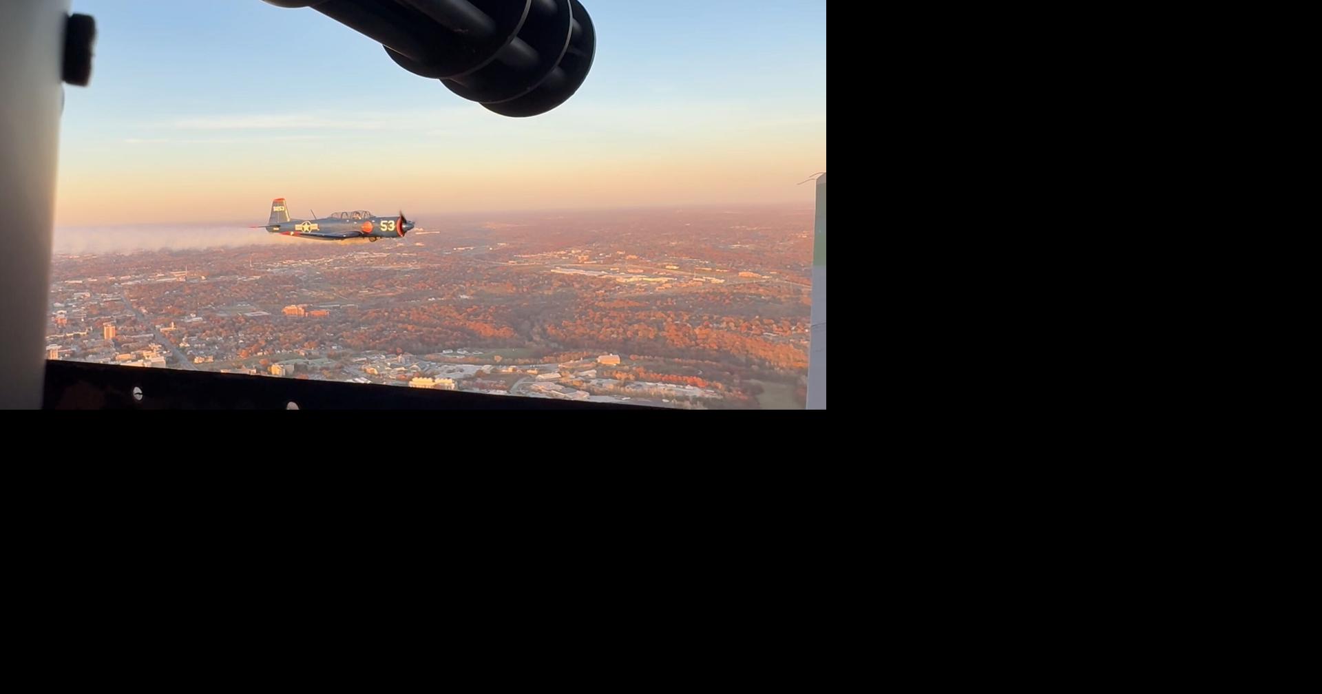 An inside look at the WWII planes flying over Faurot Field before kickoff