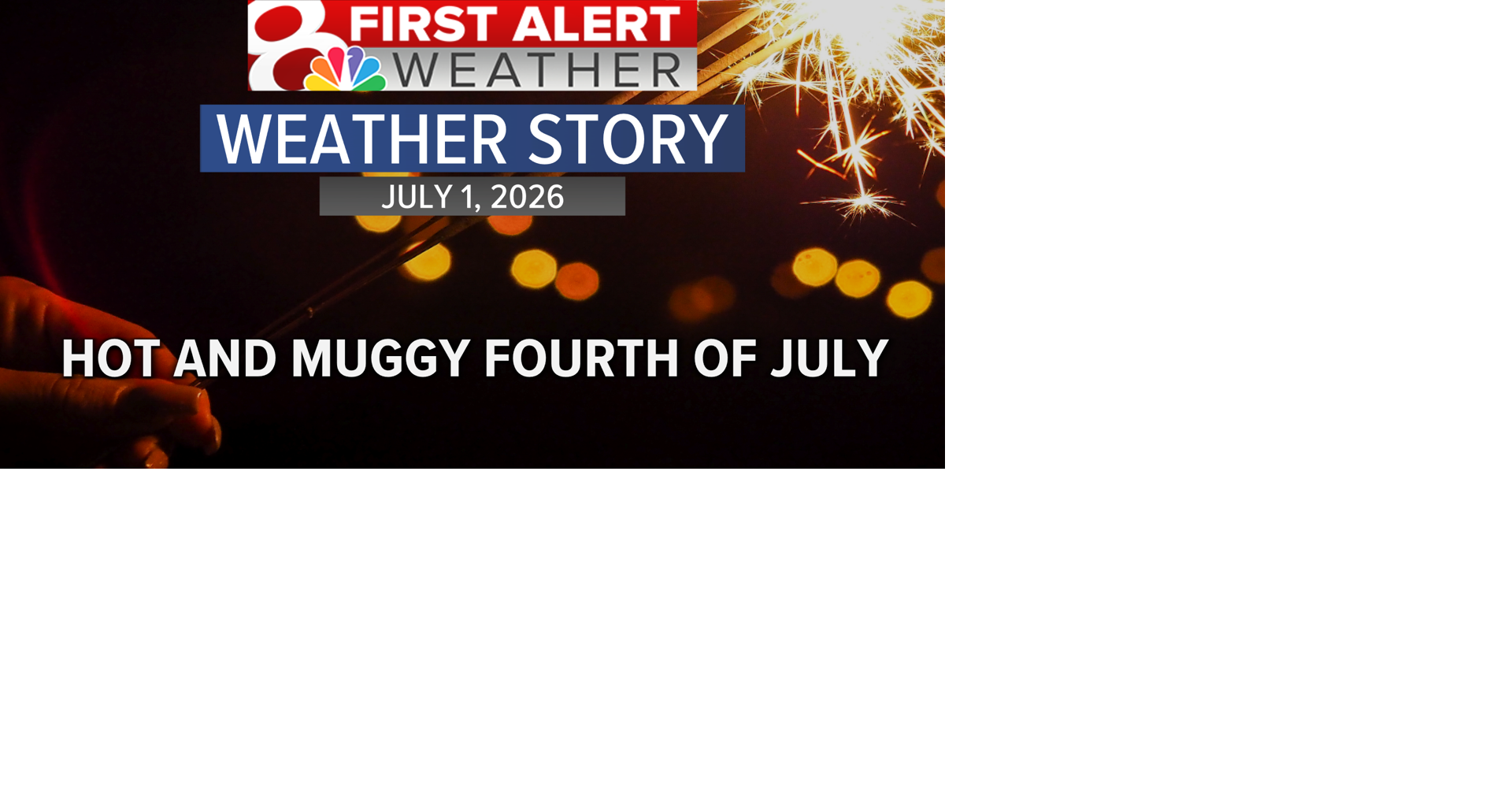 Forecast: Heat and humidity stick around through the 4th of July weekend