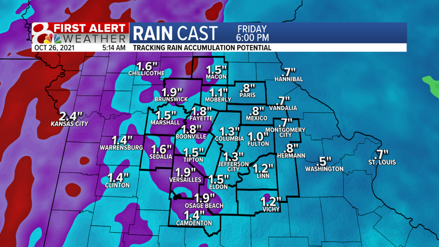 Forecast: A sunny & mild Tuesday followed by heavy late-week rain ...