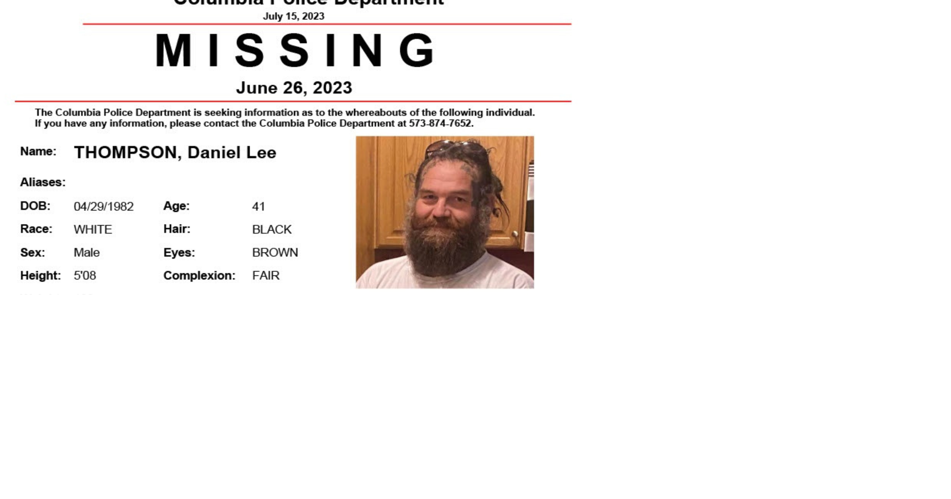 Community hosts search party to find missing Columbia man