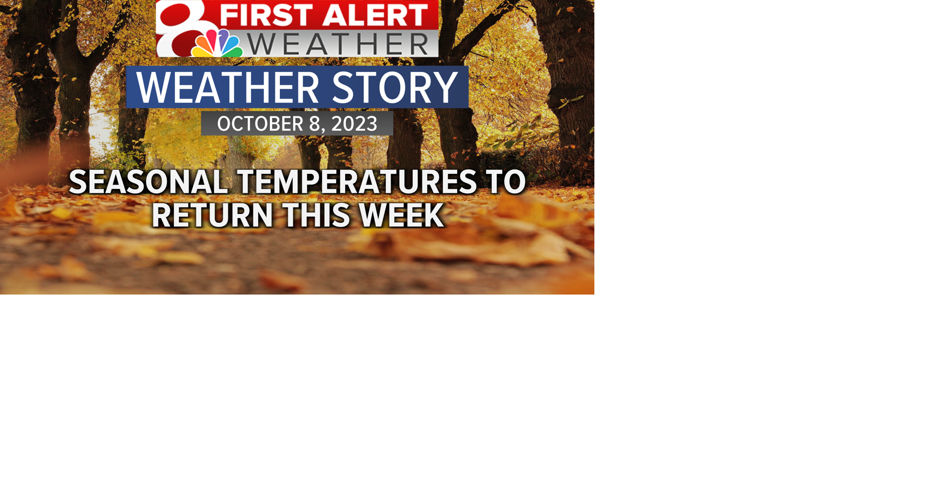 Forecast Seasonal temperatures to return this week Weather