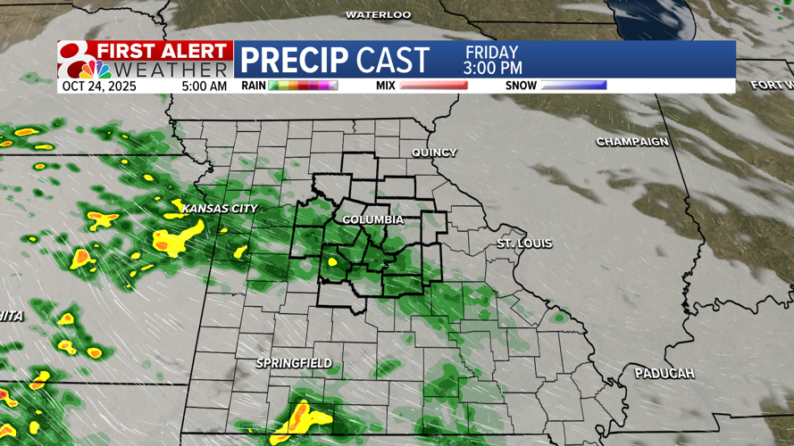 Forecast: Tracking rain chances into the weekend | Weather | komu.com