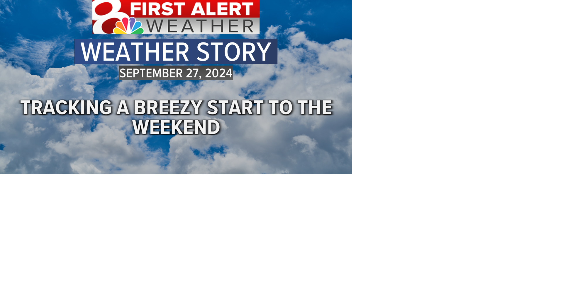 Forecast: Tracking a breezy start to the weekend | Weather | komu.com